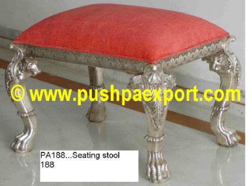 Silver Seating Stool